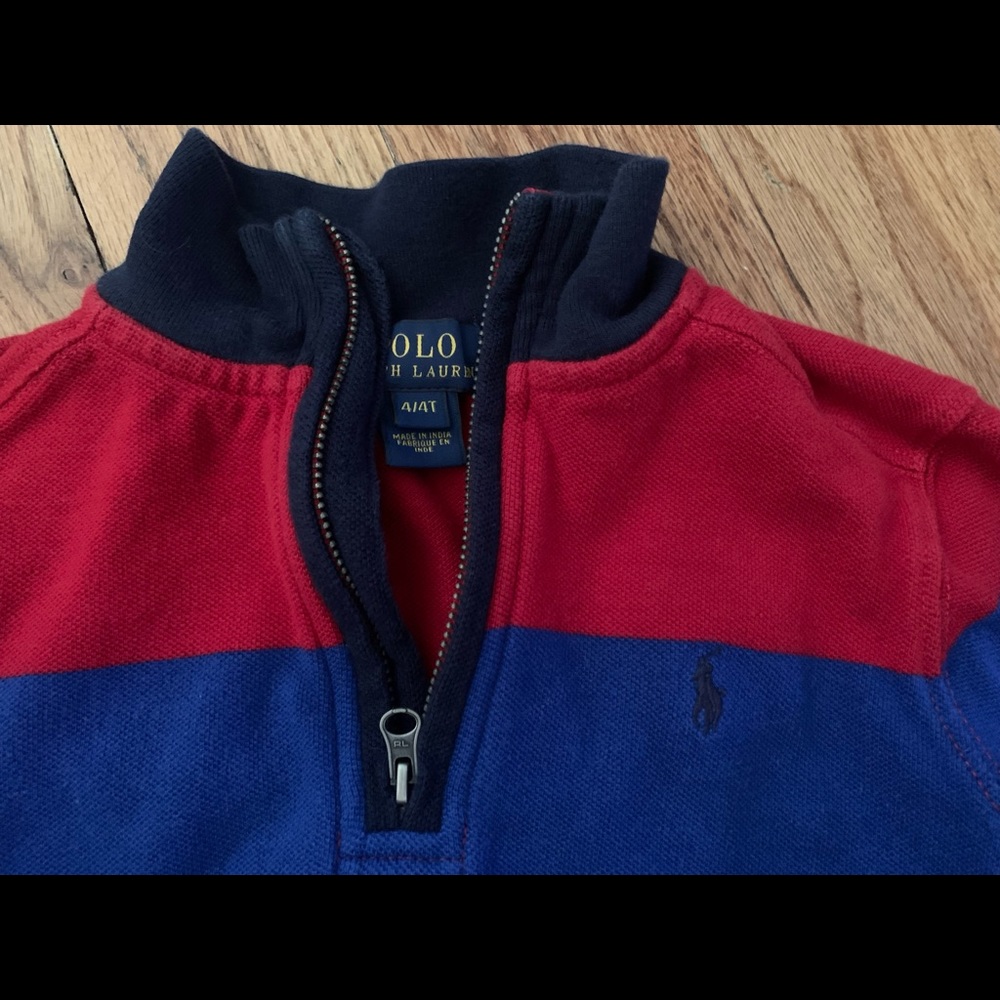 POLO by Ralph Lauren Long Sleeve Striped Sweater- EUC